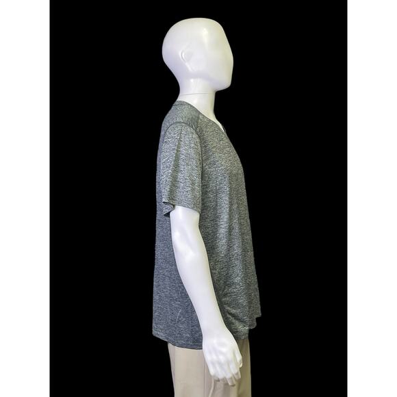 Ideology Gray V-Neck Short Sleeve T-Shirt Men Sz XL - Picture 3 of 7